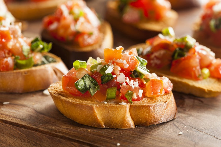 Fresh tomato & basil BRUSCHETTA